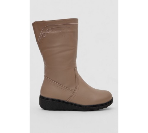 Чоботи жіночі зимові на хутрі, колір бежевий, 243RY2001