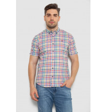 Рубашка мужская в клетку, цвет разноцвет , 214R842