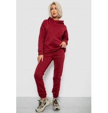 Спортивний костюм жіночий на флісі, колір бордовий, 257R88