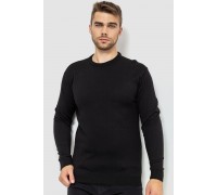 Светр чоловічий однотонний, колір чорний, 161R1770-1