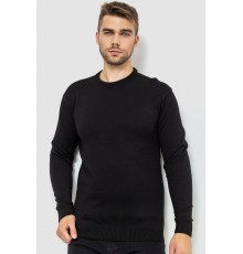 Свитер мужской однотонный, цвет черный, 161R1770-1
