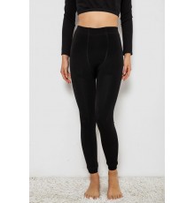 Лосини однотонні на флісі, колір чорний, 244R1710