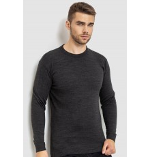 Свитер мужской однотонный, цвет темно-серый, 161R1770-1