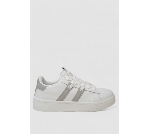 Кросівки жіночі шкіра, колір біло-сірий, 248RJH900-10