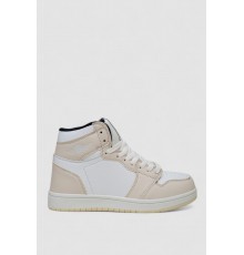 Кросівки жіночі зимові на хутрі, колір біло-бежевий, 248RH1030