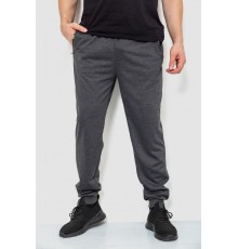 Спортивні штани чоловічі двонитка, колір темно-сірий, 244R41298