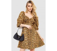 Сукня з леопардовим принтом, колір коричнево-чорний, 172R989