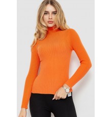 Стильний жіночий гольф у рубчик, колір помаранчевий, 204R001