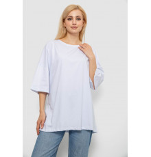 Футболка женская однотонная, цвет белый, 244R3018