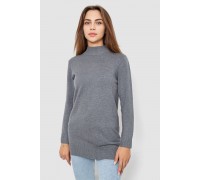 Светр жіночий однотонний, колір сірий, 244R5550