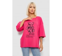 Футболка женская с принтом, цвет розовый, 244R2029-5