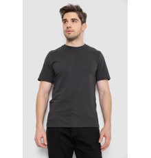 Футболка мужская с принтом, цвет темно-серый, 241R1907