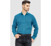 Рубашка мужская в клеку байковая, цвет бирюзово-синий, 214R99-33-022