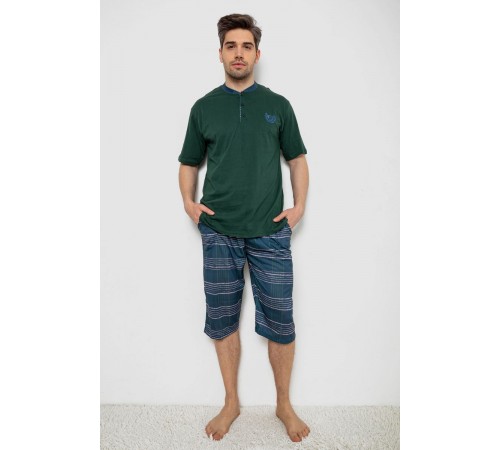 Пижама мужская, цвет зеленый, 243R2007