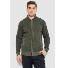 Кофта мужская на молнии, цвет хаки, 161R1013