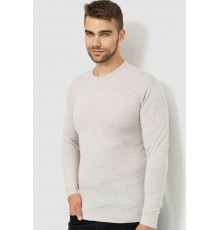 Свитер мужской однотонный, цвет светло-бежевый, 161R1770-1