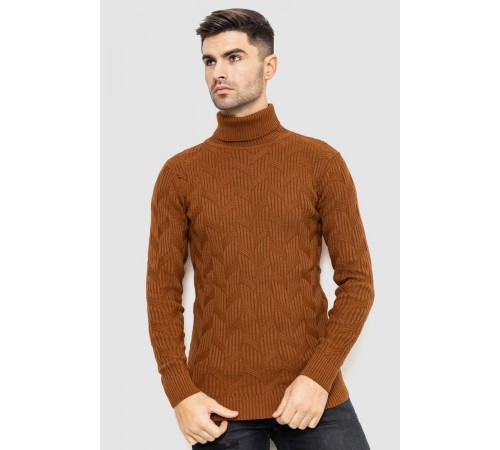 Свитер мужской, цвет коричневый, 161R1034