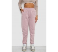 Спортивные штаны женские на флисе, цвет светло-пудровый, 238R57828