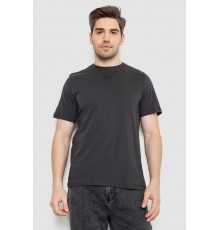 Футболка мужская с принтом, цвет темно-серый, 241R1904