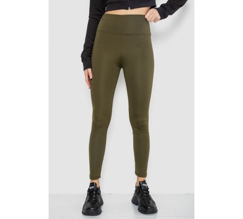 Лосини утеплені на флісі, колір хакі, 243R051