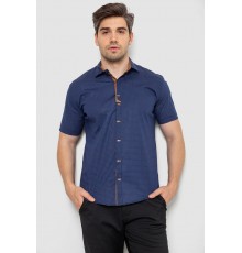 Рубашка мужская с принтом, цвет синий, 214R7021