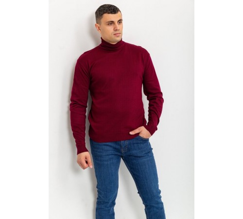 Свитер мужской, цвет бордовый, 161R1880