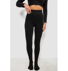 Колготи жіночі утеплені на хутрі, колір чорний, 139RB588