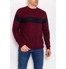 Свитер мужской, цвет бордовый, 161R730