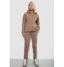 Спортивний костюм жіночий на флісі, колір мокко, 257R88