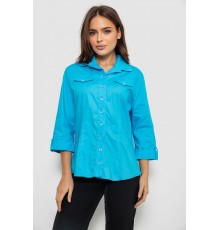 Сорочка жіноча однотонна, колір блакитний, 230R068-7