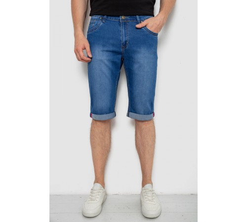 Шорты мужские джинсовые, цвет синий, 244RLS22-0230D