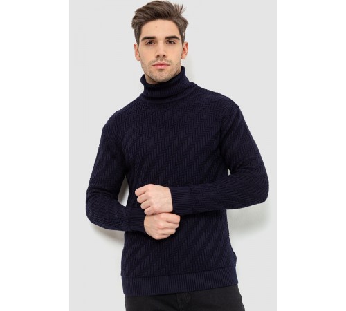 Гольф мужской, цвет темно-синий, 161R696