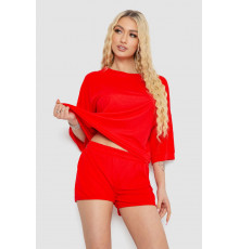 Костюм женский повседневный, цвет красный, 238R6628