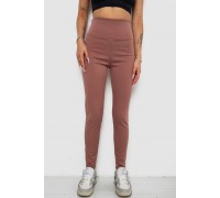 Лосини однотонні у рубчик утеплені на флісі, колір сливовий, 238R605-1