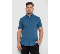 Рубашка мужская в клеточку, цвет синий, 214R4564-3