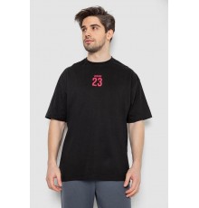 Футболка мужская с принтом, цвет черный, 244R7024