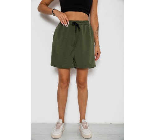 Шорти жіночі з принтом, колір хакі, 238R130