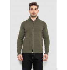 Кофта мужская на молнии с карманами, цвет хаки, 161R1053