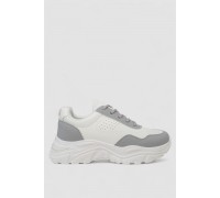 Кроссовки женские, цвет бело-серый, 248RA70