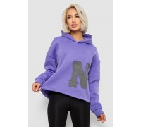 Худі жіночий з капюшоном на флісі, колір бузковий, 257R335