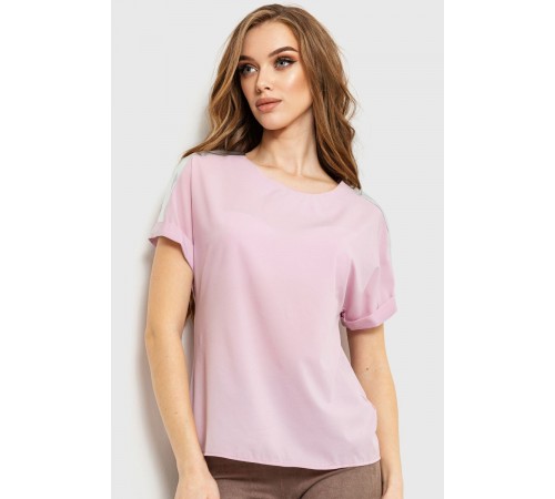 Блуза повсякденна, колір світло-бузковий, 230R101-2