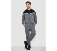 Спортивный костюм мужской, цвет черно-серый, 244R9147