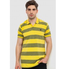 Поло мужское в полоску, цвет желтый, 214R6187