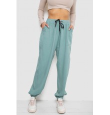 Штани жіночі катонові, колір оливковий, 244RLE-075