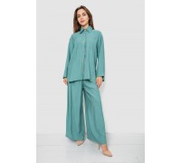 Костюм жіночий вільного крою жатка, колір оливковий, 102R5264