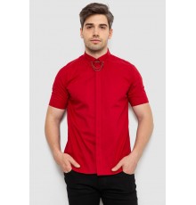 Рубашка мужская однотонная, цвет бордовый, 214R6917