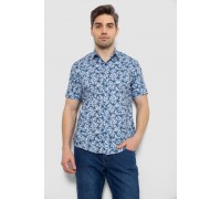 Рубашка мужская с принтом, цвет синий, 214R7341