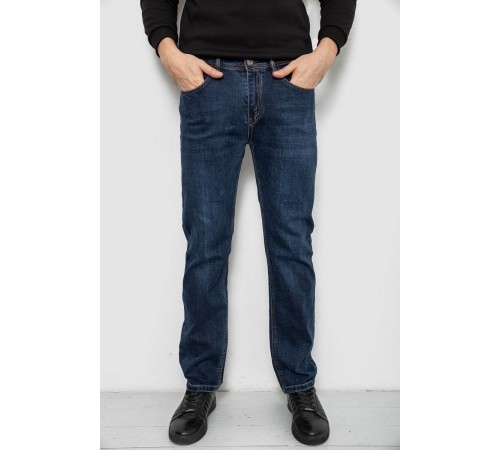 Джинсы мужские прямого кроя, цвет синий, 244R9910