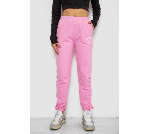 Спортивні штани жіночі, колір рожевий, 238R324