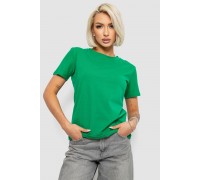 Футболка женская однотонная, цвет зеленый, 204R3333